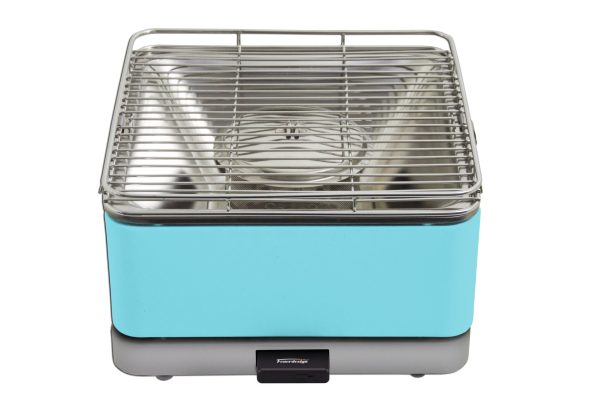 Feuerdesign Tischgrill Teide blau (A) Im Angebot