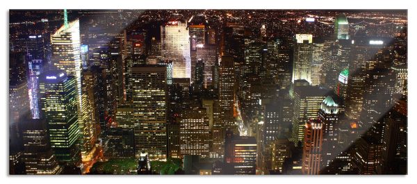 Nightlife Big City, Glasbild Panorama Online